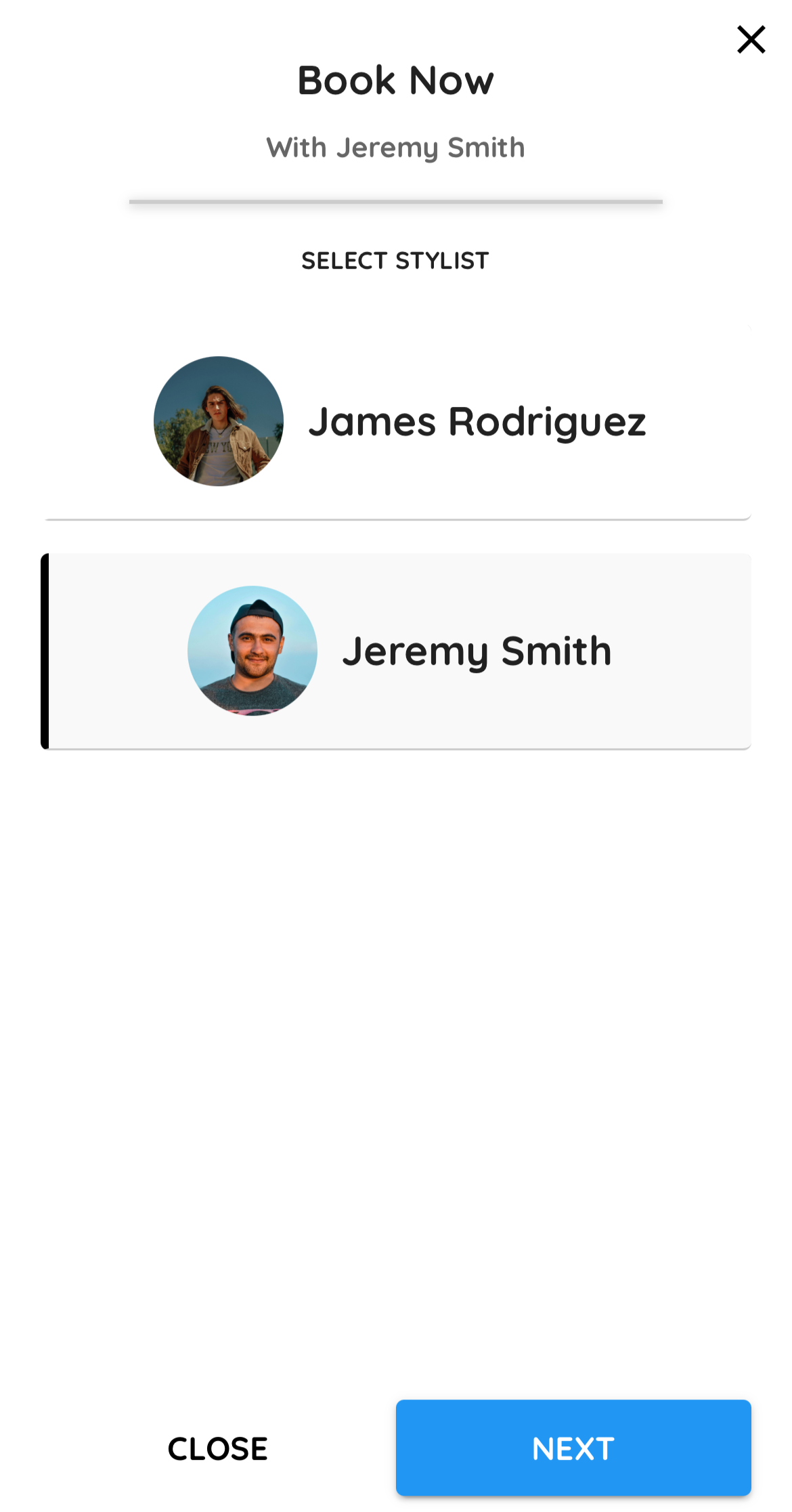 Online booking calendar for salon appointments